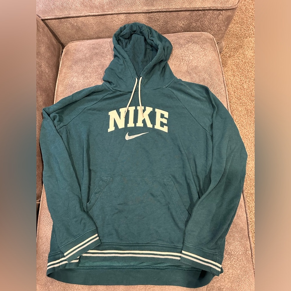 Dark teal light weight Nike hoodie